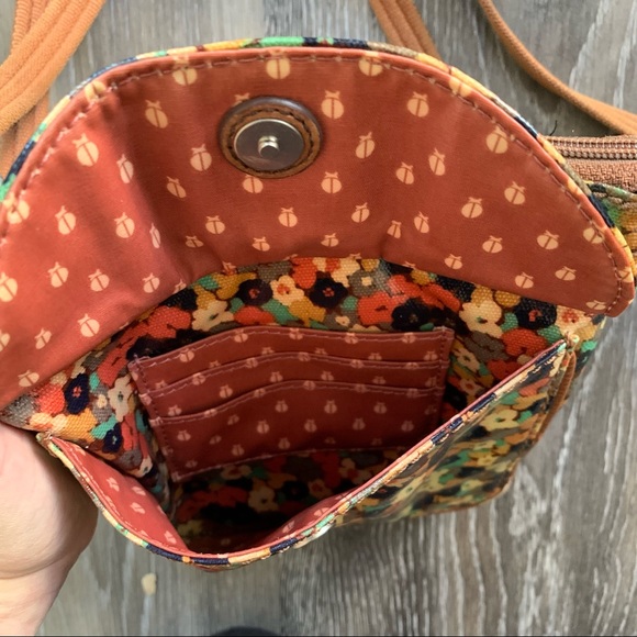 Fossil Crossbody Multicolour Floral Purse - Picture 10 of 16